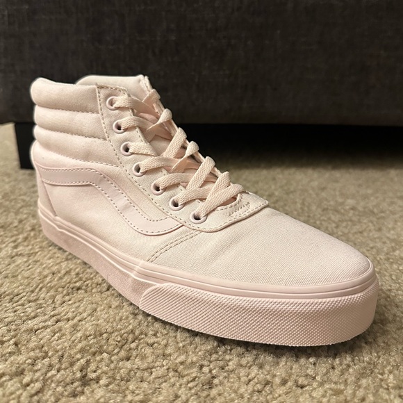 Vans High Top Shoe Light Pink - Picture 1 of 9